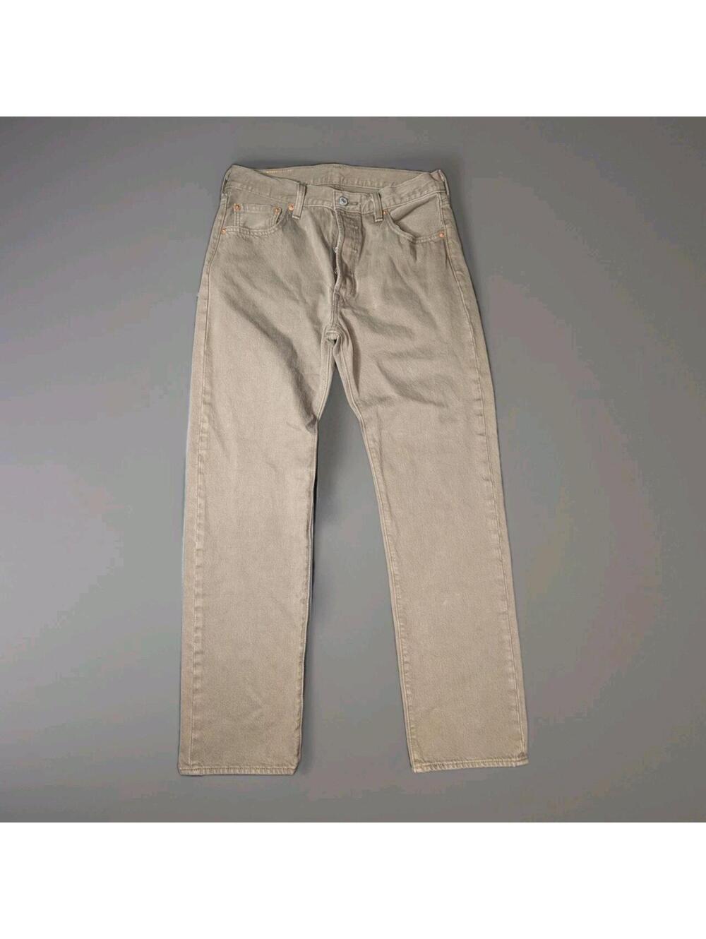 Men's Levi's 501 Brown Jeans 30x30 Button Fly